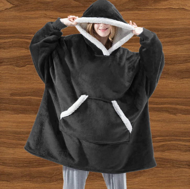Noah uniseks thermische hoodie, warm, oversized en gezellig voor zowel heren als dames.