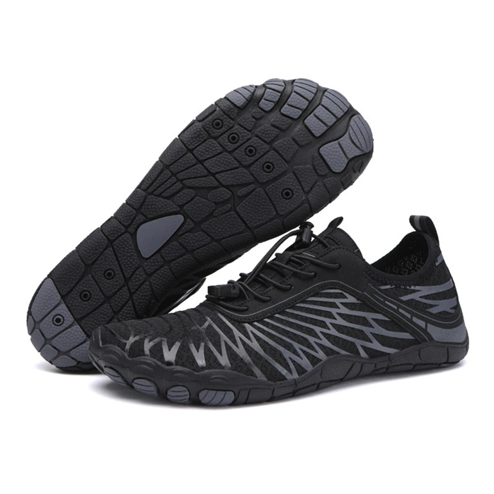 Duurzame waterschoenen voor watersport, zwemmen, strand en duiken. Uniseks model.