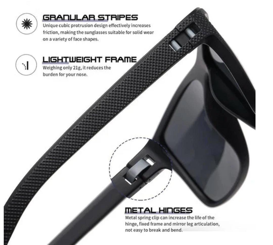 Ideale 3-delige set gepolariseerde UV400 zonnebrillen voor sport, buitenactiviteiten en vakantie, unisex.