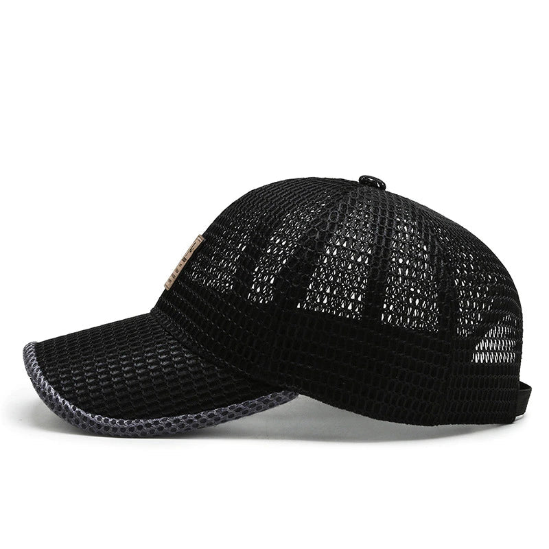 AeroBreeze unisex zomerpet, achterkant met verstelbare sluiting. Ademend design voor optimale verkoeling bij buitenactiviteiten.