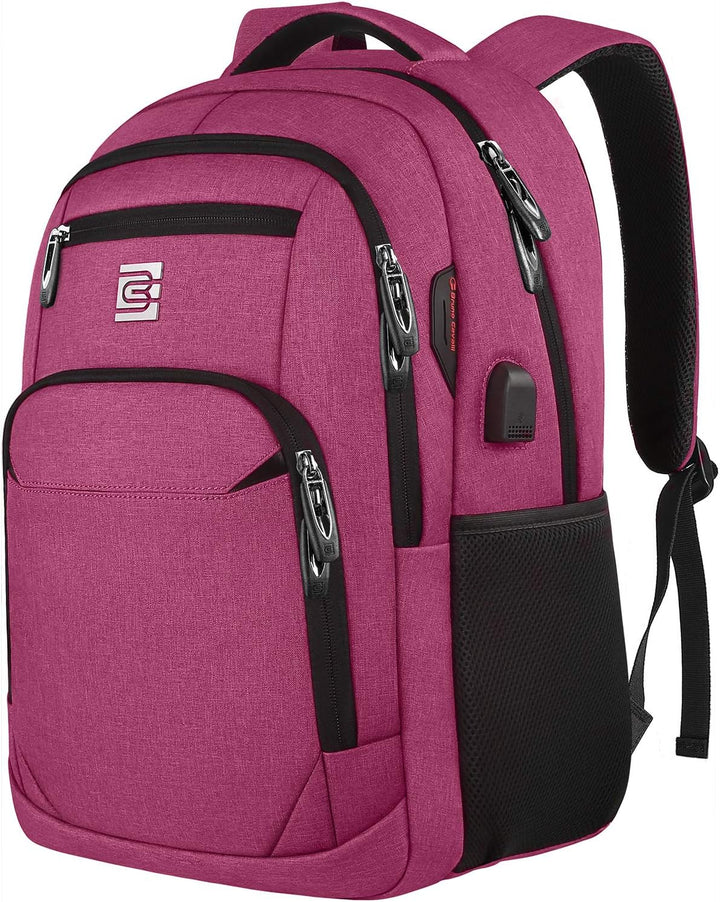 Waterbestendige anti-diefstal rugtas voor laptop en tablet, met geïntegreerde USB-poort.