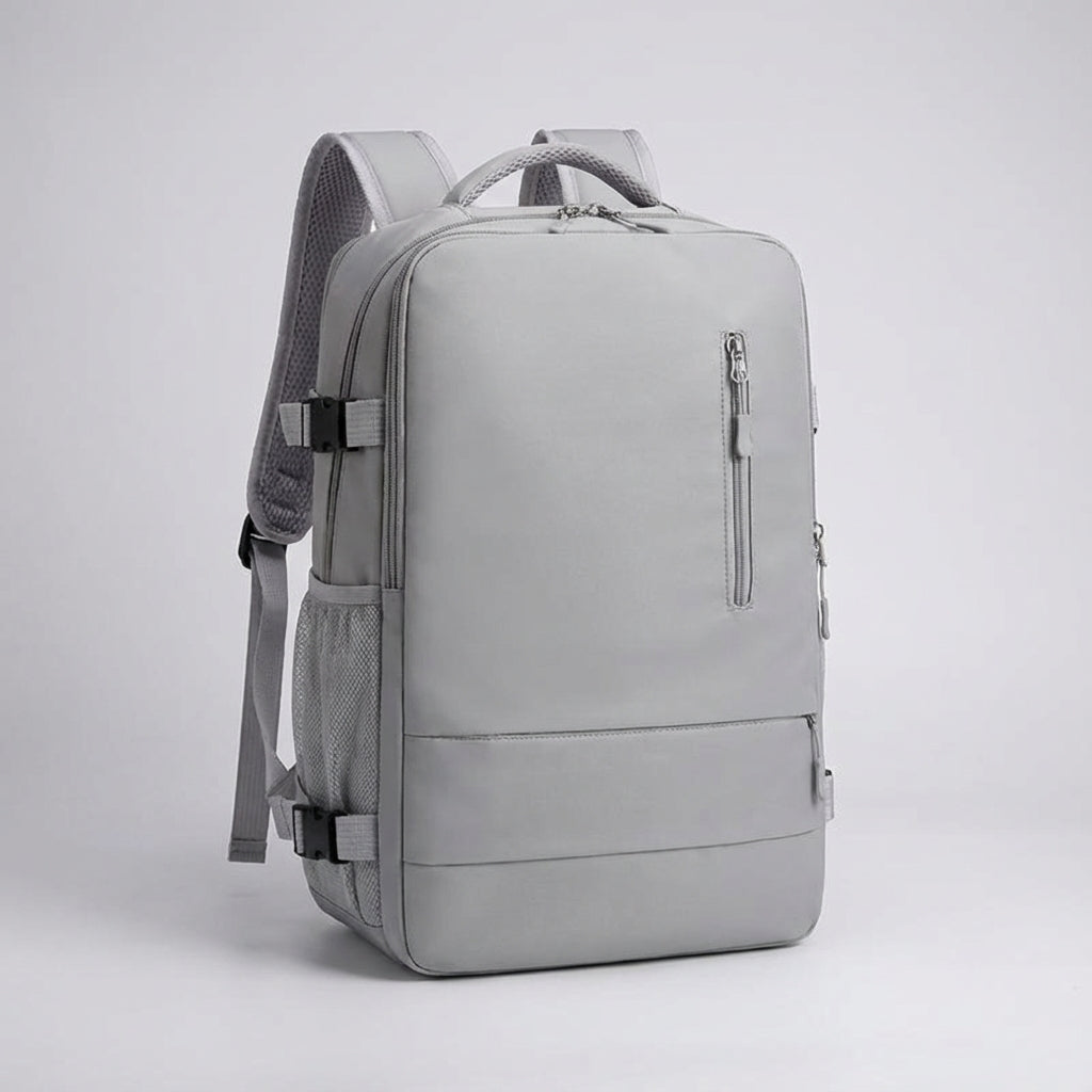 Stijlvolle anti-diefstal laptoprugzak van Nomadelle; veilige schooltas of werktas voor studenten & forenzen.