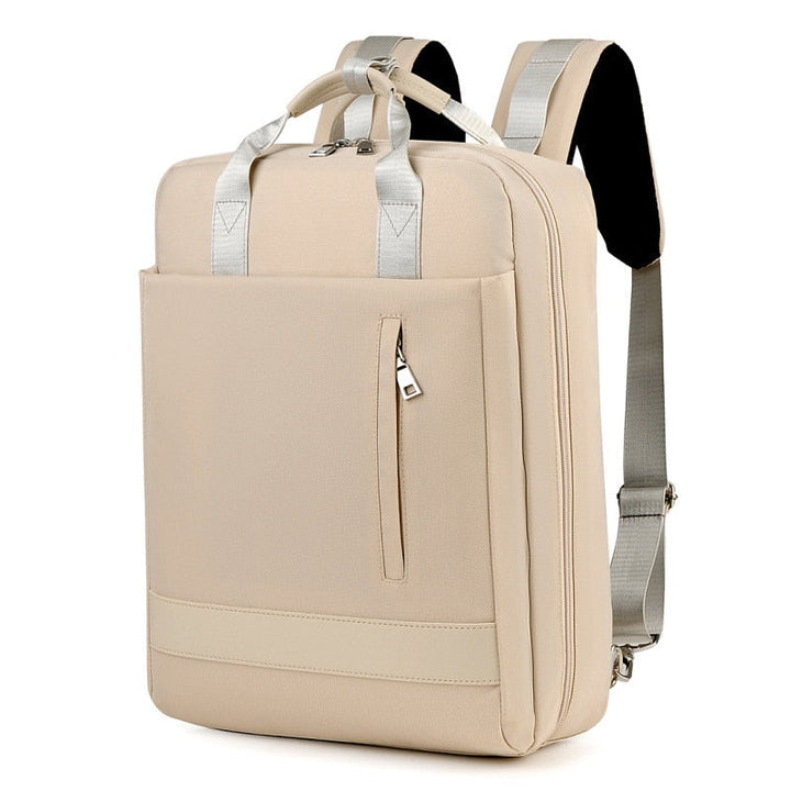 Unisex anti-diefstal rugzak met USB-poort, verborgen ritsen. Veilig en stijlvol voor pendelaars.