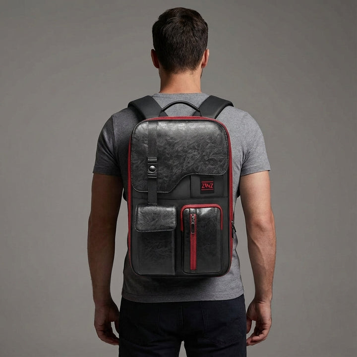 Stijlvolle unisex anti-diefstal rugzak. Uitbreidbaar voor extra ruimte, geschikt voor werk, studie en korte trips.