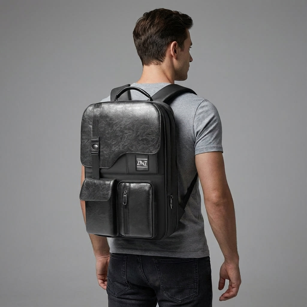 Compacte en uitbreidbare rugzak voor dagelijks pendelen en zakelijke reizen. Veiligheid en comfort voor je spullen.
