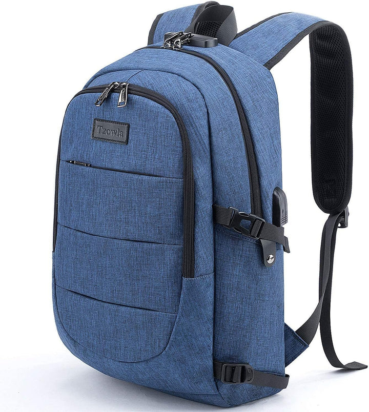 Veilige reisrugzak met antidiefstal functie, 30-50L, USB-poort en waterafstotende stof.