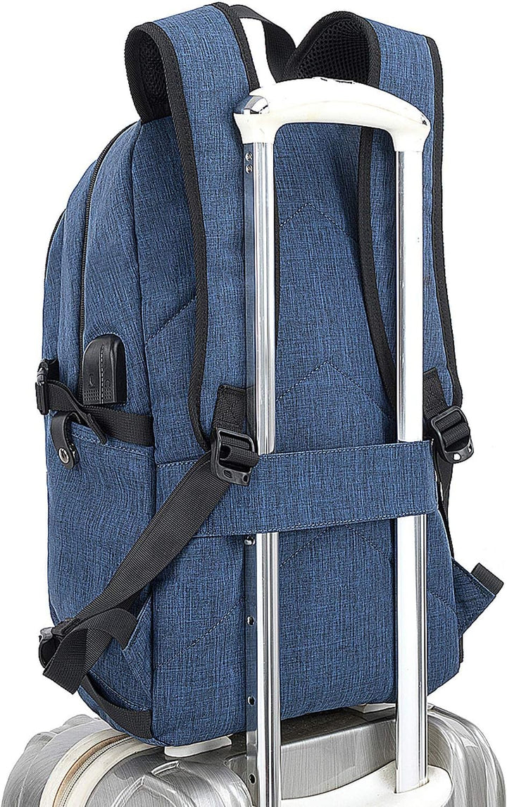 Waterafstotende antidiefstal rugzak, unisex, 30-50L, met USB en comfortabele vulling.