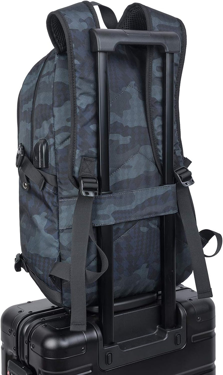 Waterafstotende antidiefstal rugzak met USB-aansluiting, ruime 30-50L capaciteit.