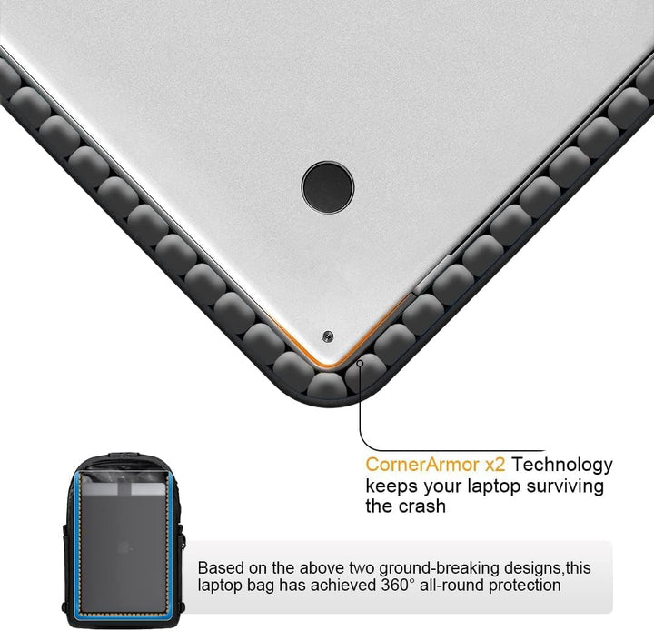 Moderne reisrugzak 30-50L voor laptop, voorzien van antidiefstal en handige USB-poort.