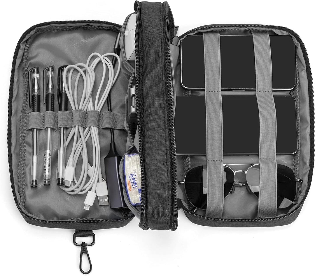 Duurzame laptop rugzak, unisex design, 30-50L met USB-poort en diefstalbeveiliging.