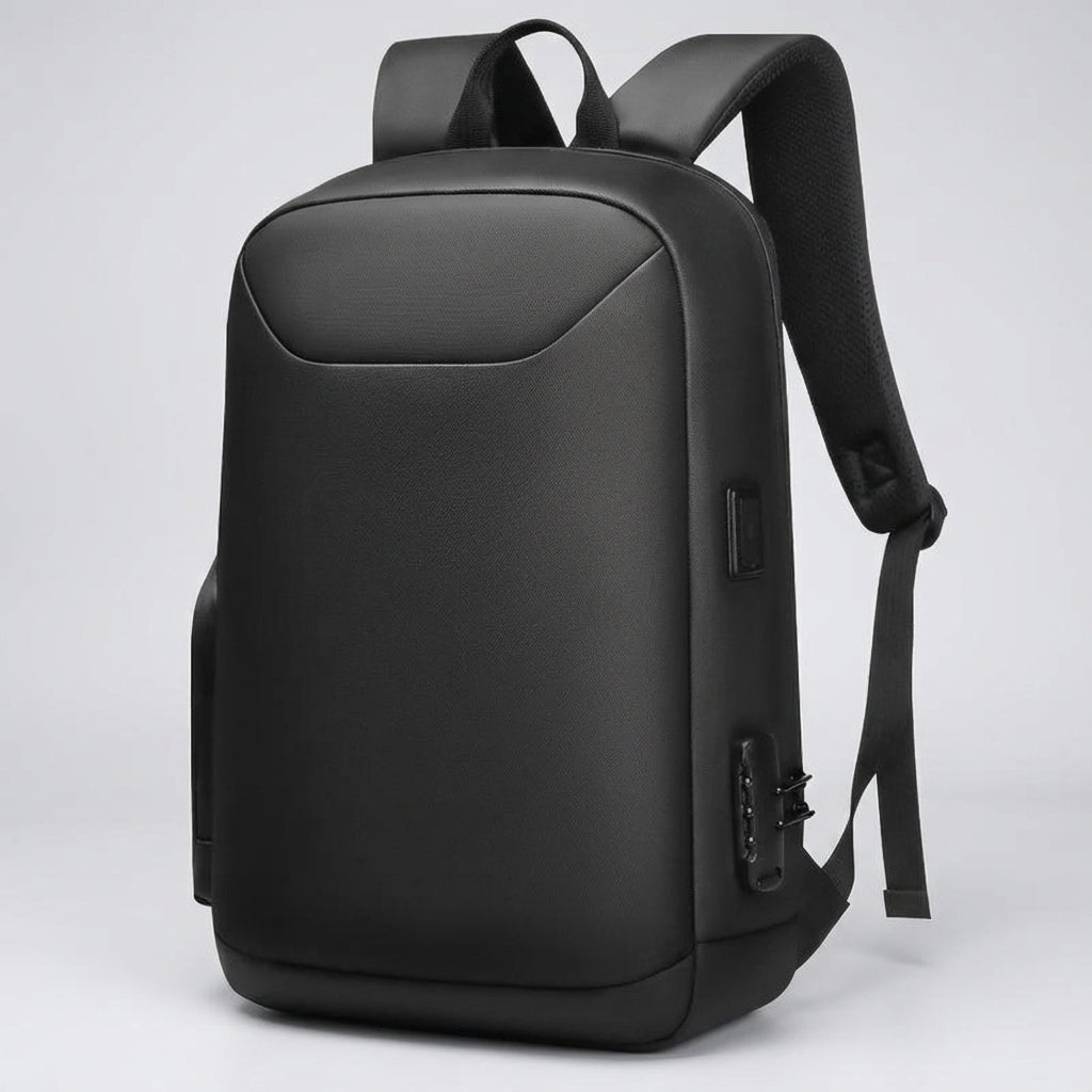 Georganiseerde waterbestendige ChargePack zakelijke rugzak voor laptop, veilig voor werk en reizen.