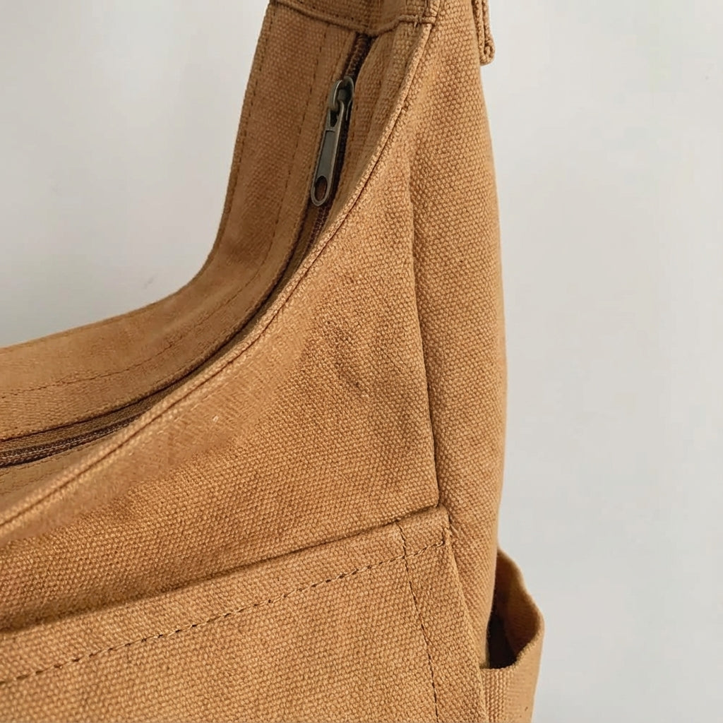 Dagelijkse unisex messenger tas, ruim genoeg voor al je benodigdheden. Comfortabele, praktische canvas schoudertas.