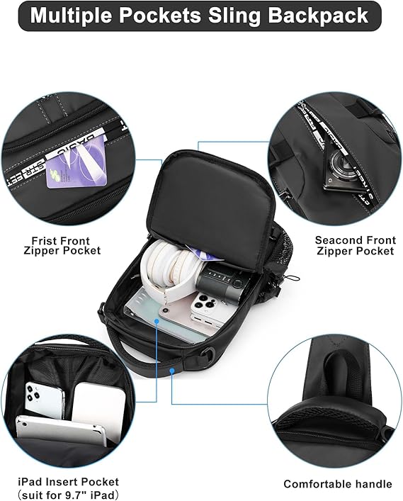 Handige dagrugzak UrbanLite, compacte sling tas voor essentieel dagelijks gebruik en gemak.