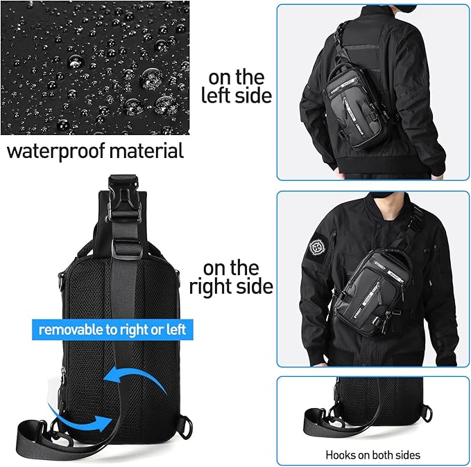 Minimalistische unisex crossbody tas, perfect voor de stedelijke forens en weekenduitjes.