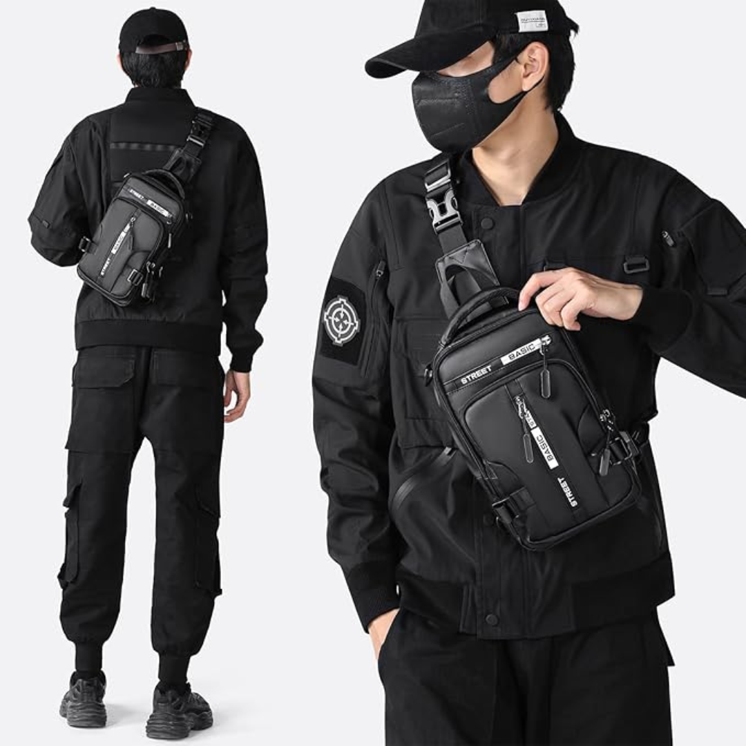 Veelzijdige compacte tas voor reizen en dagtochten, lichtgewicht, waterafstotend en praktisch.