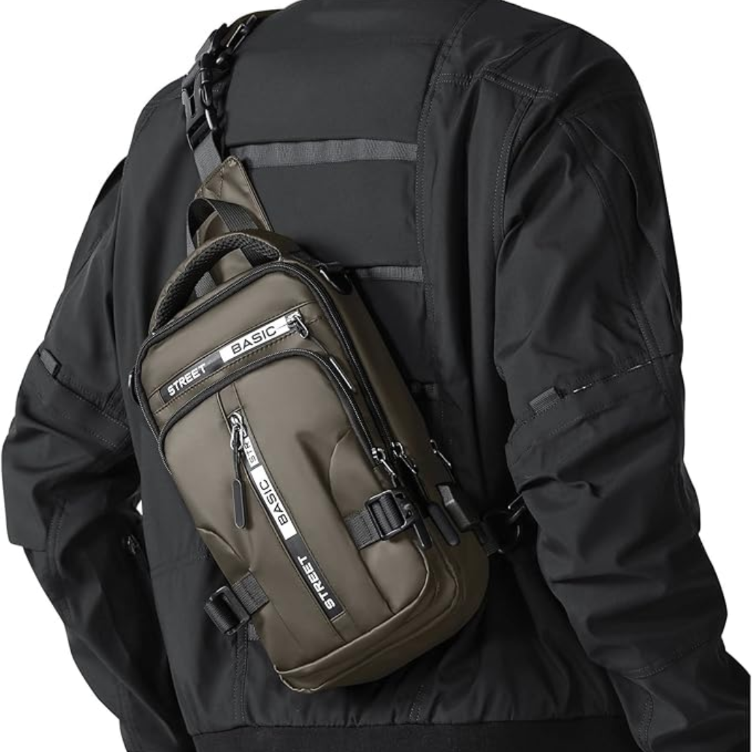 Compacte schoudertas UrbanLite voor heren en dames, comfortabel, praktisch en duurzaam.