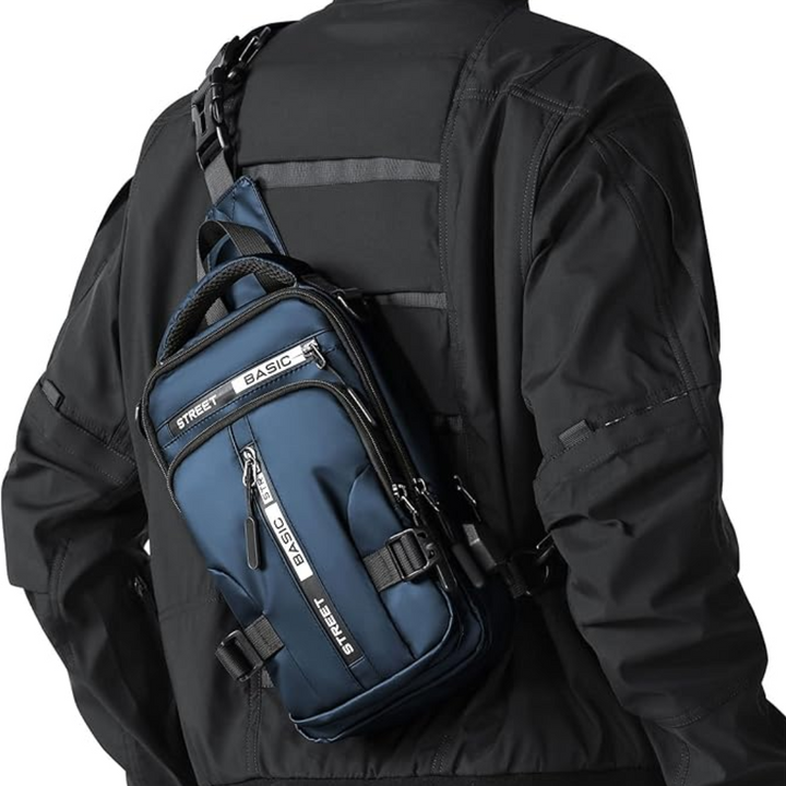 Waterafstotende nylon crossbody tas, de perfecte lichtgewicht dagrugzak voor onderweg en festivals.