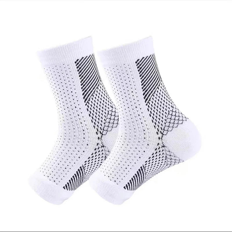 Compressiekousen unisex, effectief tegen voetpijn, zwelling, neuropathie en fasciitis. Voor snel herstel.