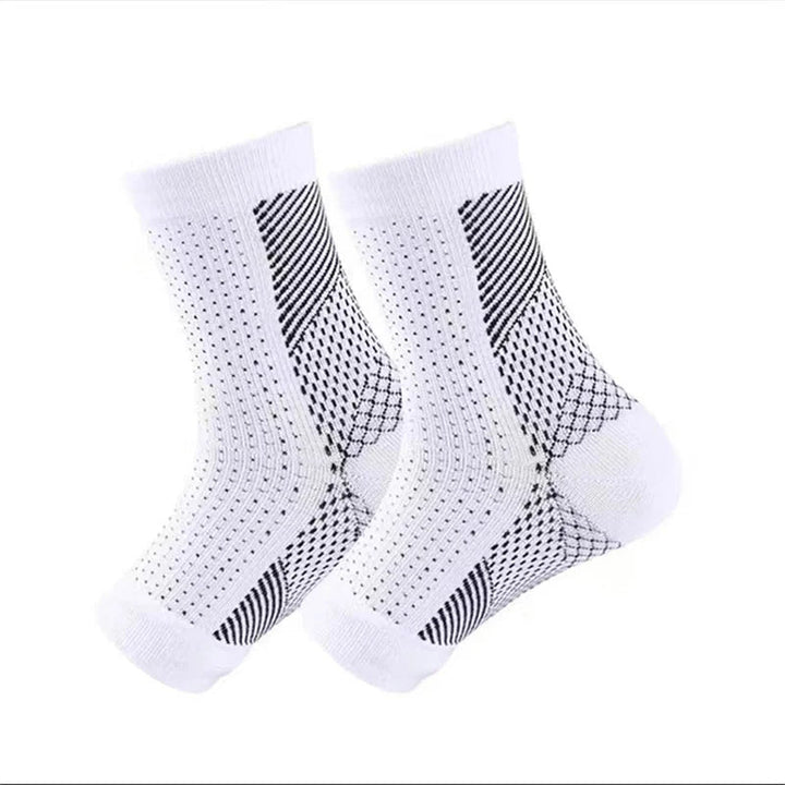Compressiekousen unisex, effectief tegen voetpijn, zwelling, neuropathie en fasciitis. Voor snel herstel.