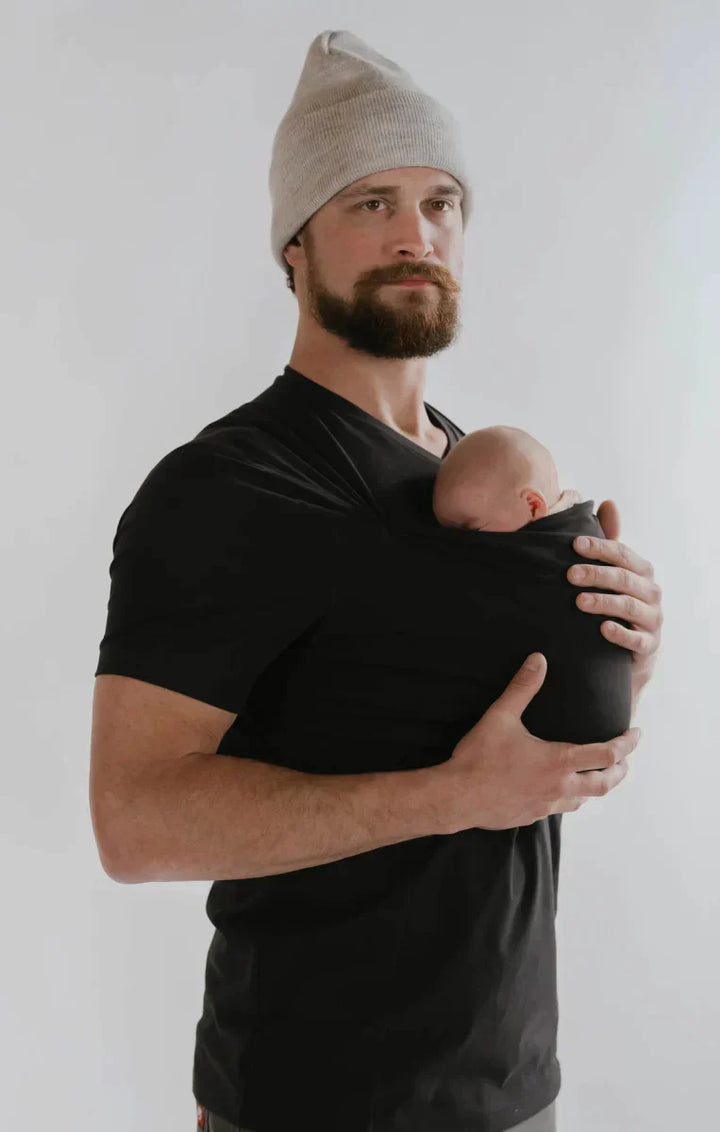 Comfortabel unisex draagshirt, ook te gebruiken als voedingsshirt. Perfect voor babydragen.