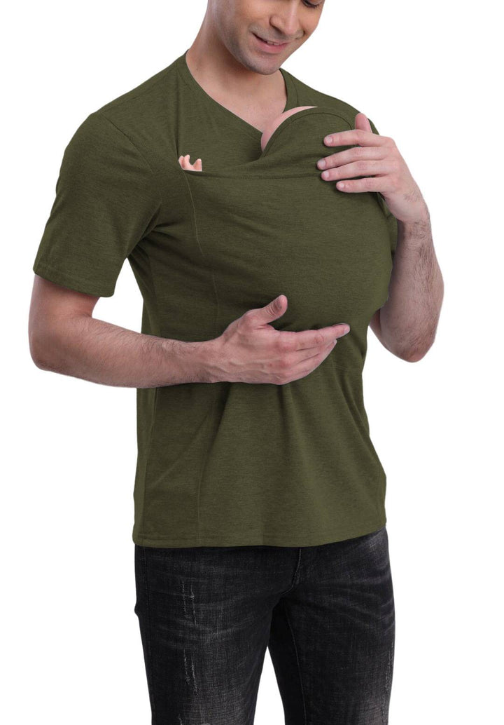 Praktisch unisex draagshirt, een must-have baby accessoire voor handen vrij ouderschap.