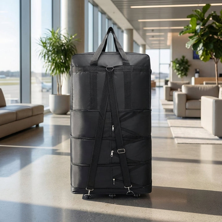 Unisex ExpandRoll reistas met wielen, opvouwbaar en uitbreidbaar voor flexibele reizen. Ideaal als duffel trolley bagage.