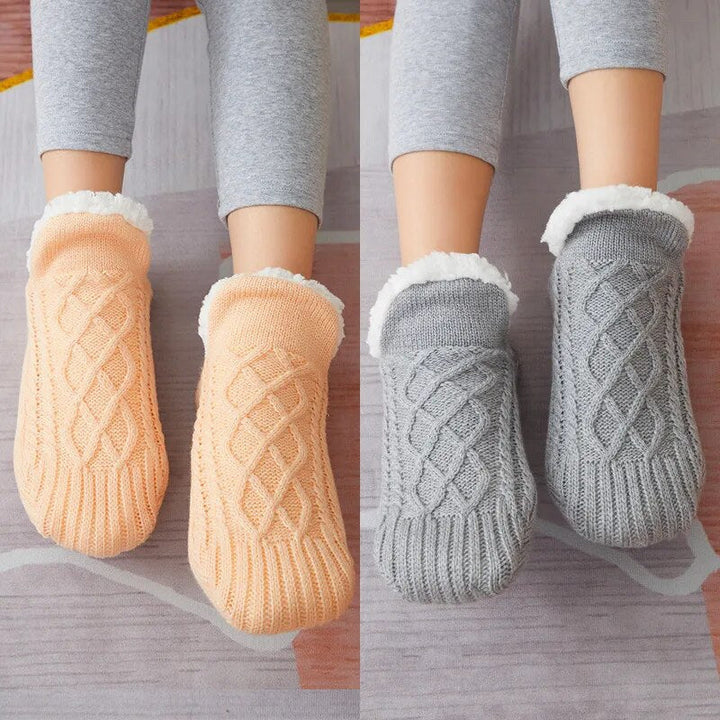 CozySteps: Unisex verdikte kasjmier thermosokken, perfect voor ontspanning en warmte thuis.