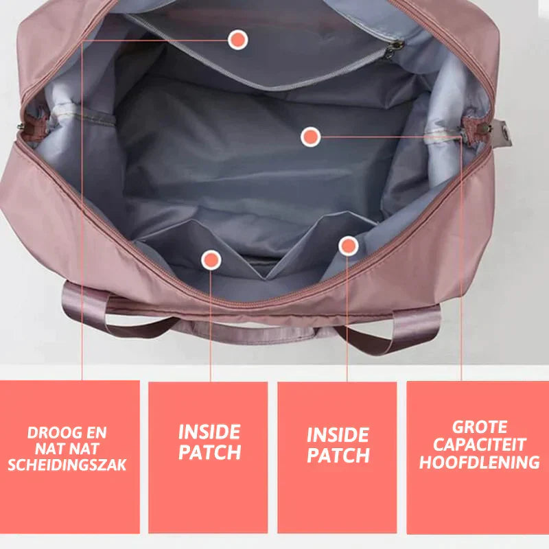 Multifunctionele FlexiCarry opvouwbare reistas, perfect als handbagage of sporttas voor unisex.