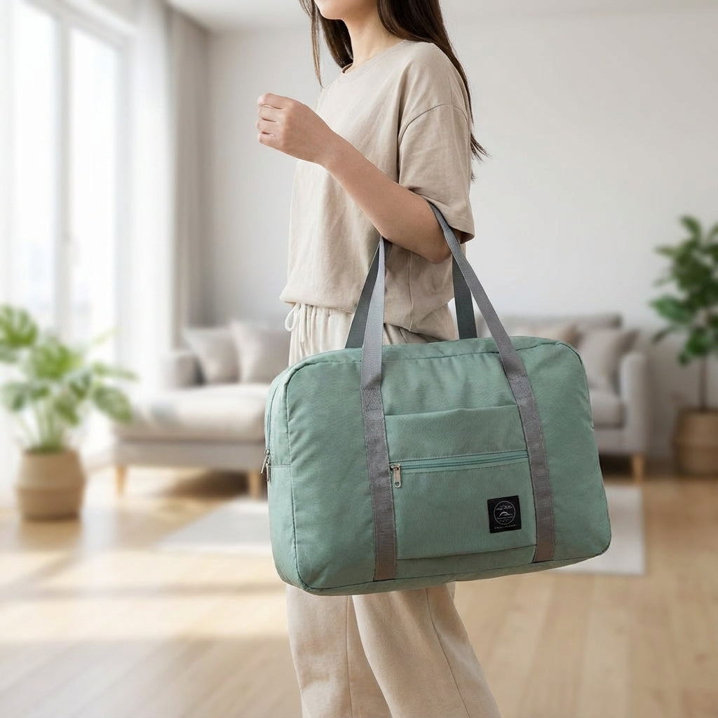 Unisex FoldLite opvouwbare weekendtas, lichtgewicht reistas en handbagage, ideaal voor elke reis.
