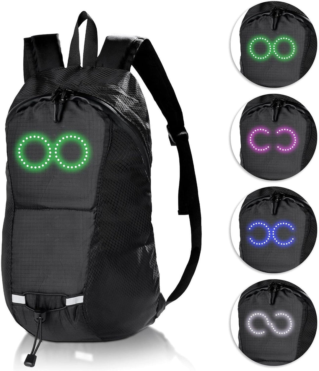 Unieke muziekgestuurde LED rugzak, een must-have voor iedereen die wil opvallen.