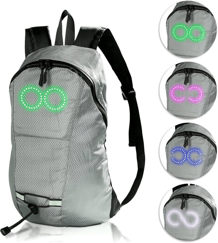 Stijlvolle LED rugzak, transformeert elke outfit in een lichtshow, perfect voor feesten.