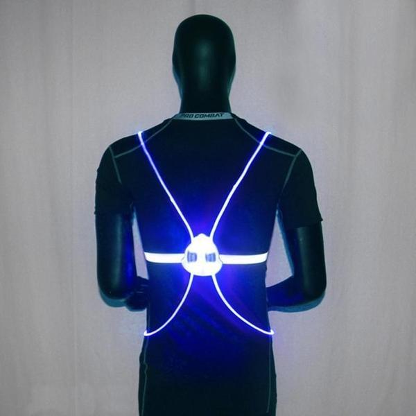 Essentieel sportaccessoire: unisex reflecterend veiligheidsvest met LED voor betere zichtbaarheid bij hardlopen.