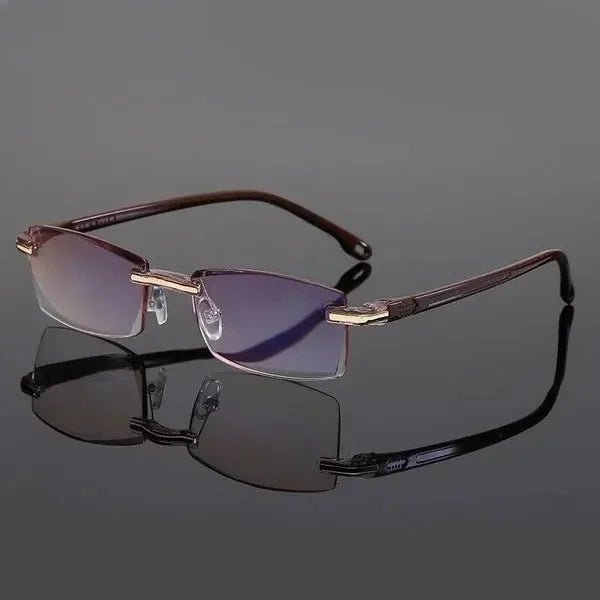 Detail van de onverwoestbare unisex leesbril, flexibel frame. Perfect voor dagelijks gebruik.