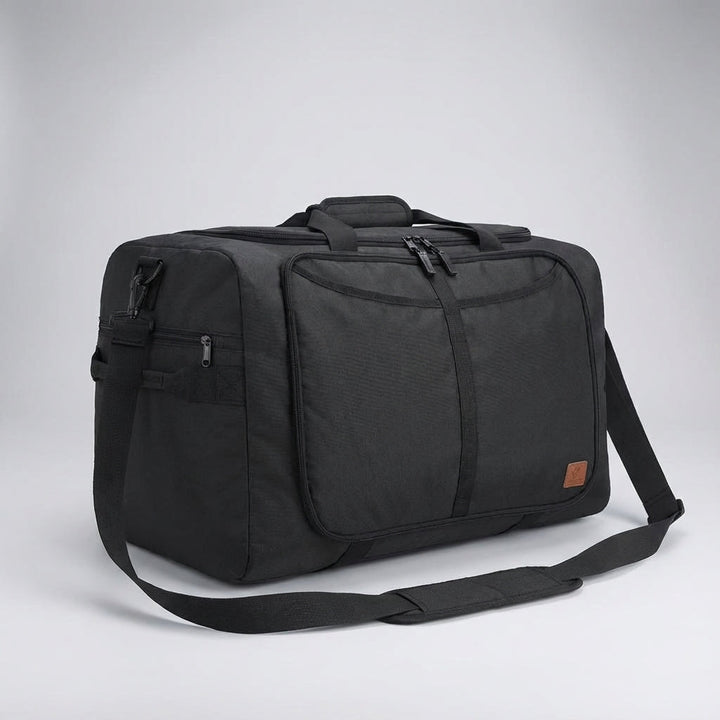 Detail van de LoadMate duffelbag: handig apart schoenenvak. Perfecte reisbagage voor schone kleding.