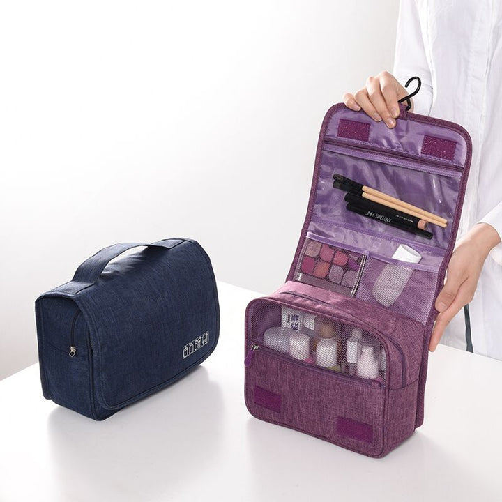 Stijlvolle unisex make-up tas en verzorgingstas. Handige reisorganiser voor al je cosmetica en persoonlijke spullen.