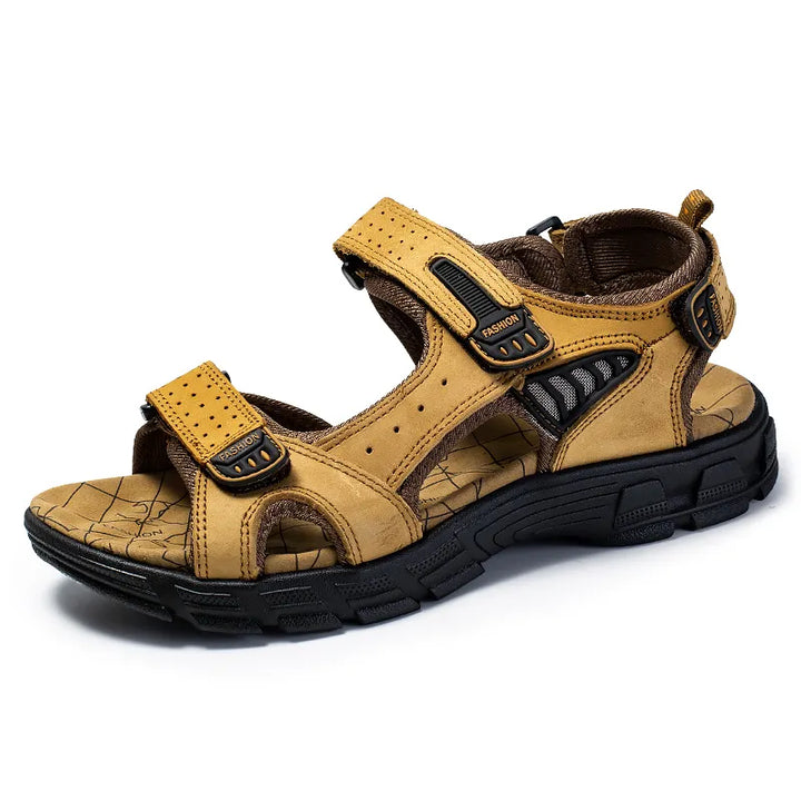 Praktische unisex sandalen met dubbel klittenband voor een perfecte, aanpasbare pasvorm en uitstekend voetcomfort.