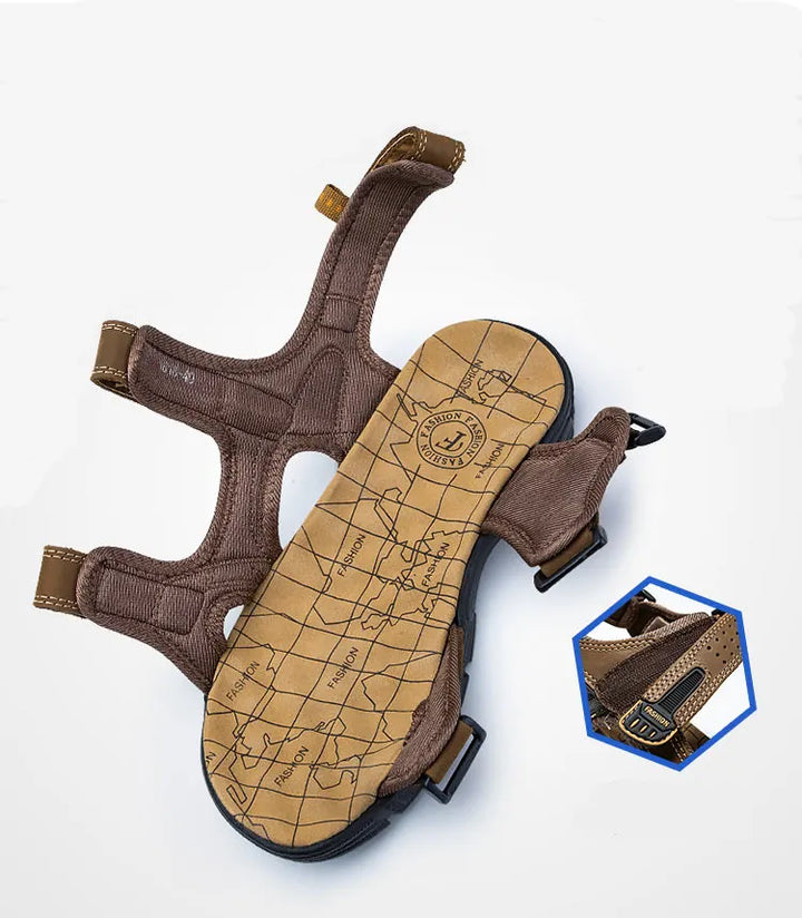 Zomerschoenen: duurzame unisex wandelsandalen met ondersteuning en klittenband, perfect voor actieve dagen.