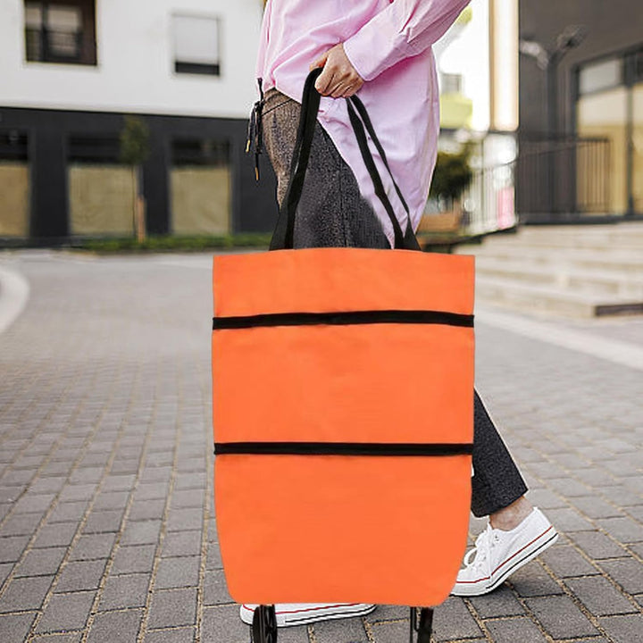 Universele opvouwbare boodschappentas met wielen; voor elke lifestyle.