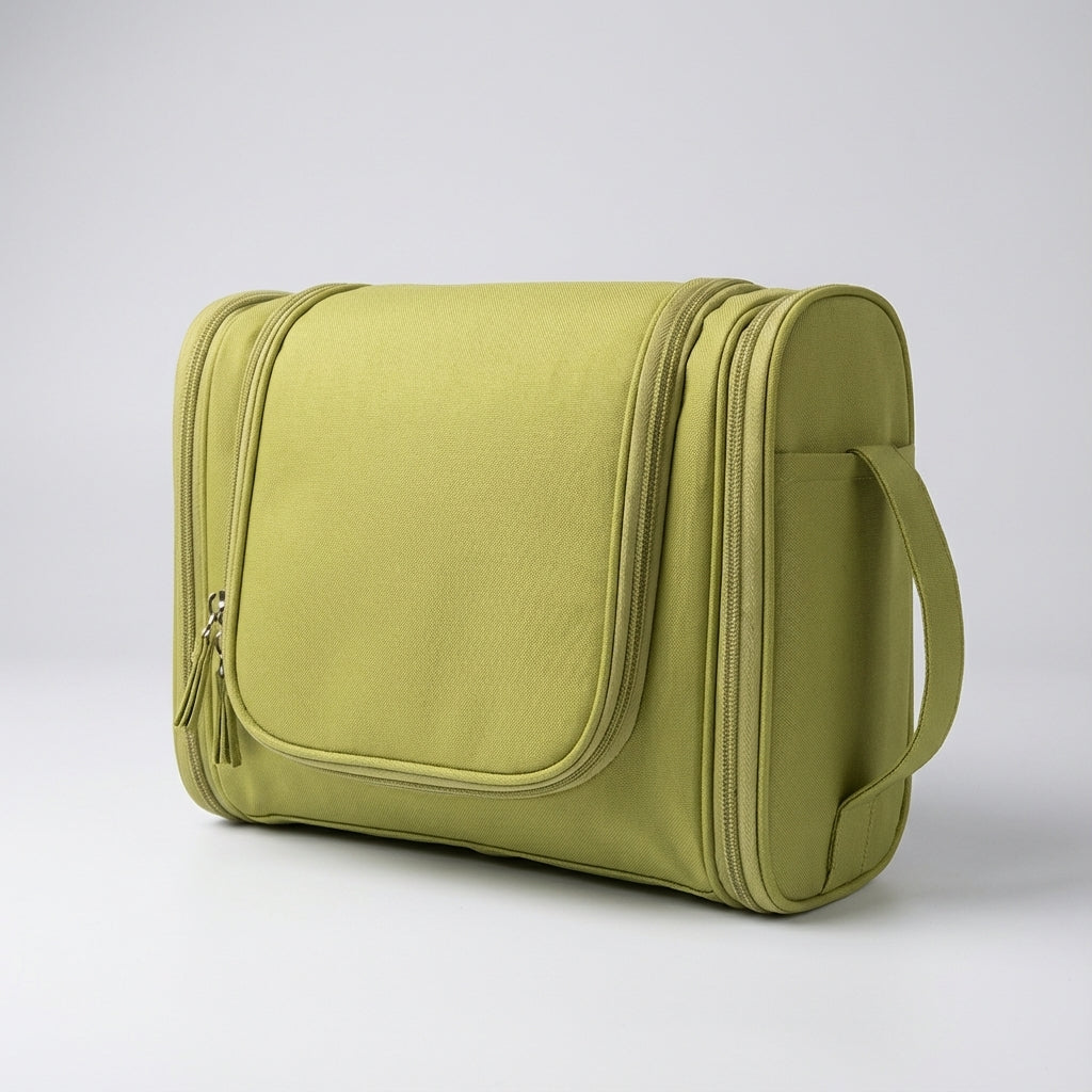 Unisex reis organizer toilettas, geschikt voor mannen en vrouwen, met ophanghaak.