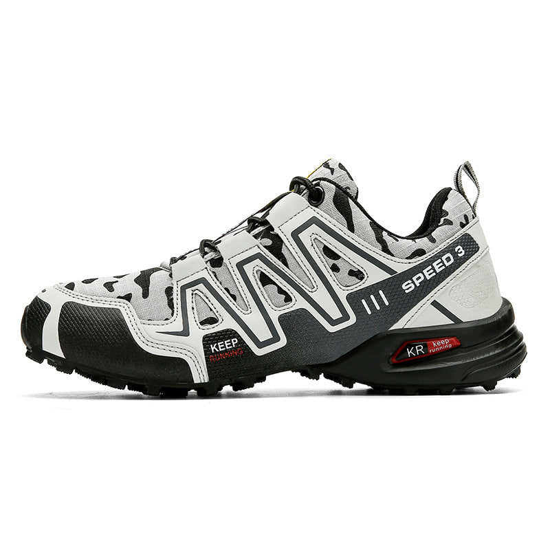 TerraGrip unisex orthopedische hardloopschoen en wandelschoen in donkergrijs, met ademend bovenmateriaal en antislipzool voor outdoorcomfort.