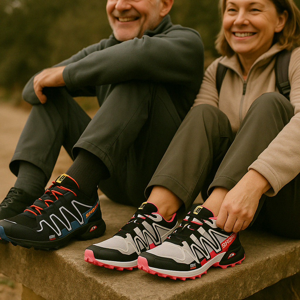 Unisex orthopedische wandelschoen, blauw, ergonomisch, ademend, met antislipzool voor comfort en stabiliteit