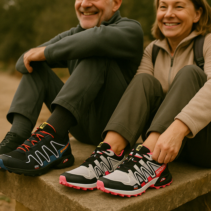 Unisex orthopedische wandelschoen, blauw, ergonomisch, ademend, met antislipzool voor comfort en stabiliteit