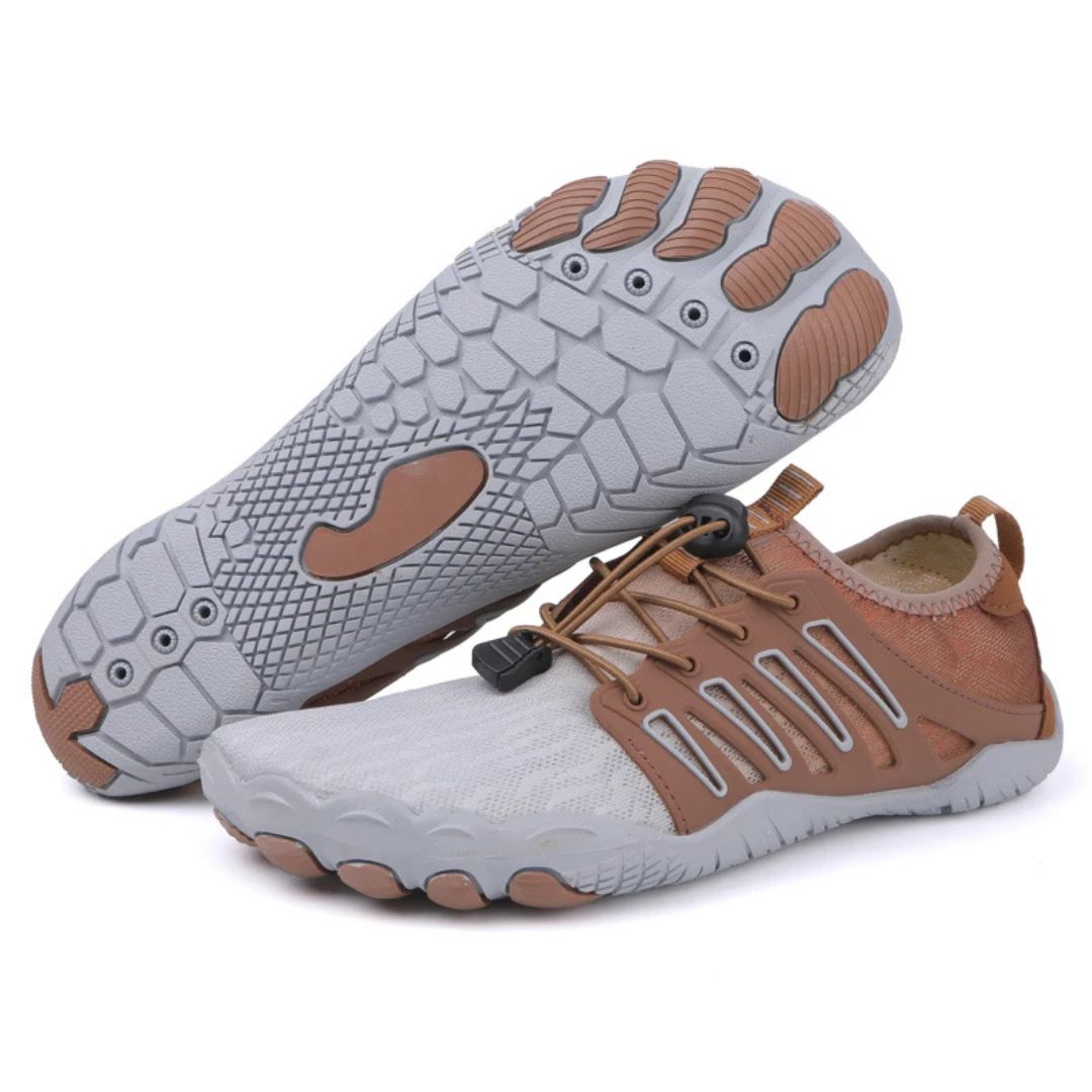 Unisex barefoot schoenen met brede pasvorm, ideaal als orthopedische en casual wandelschoenen.