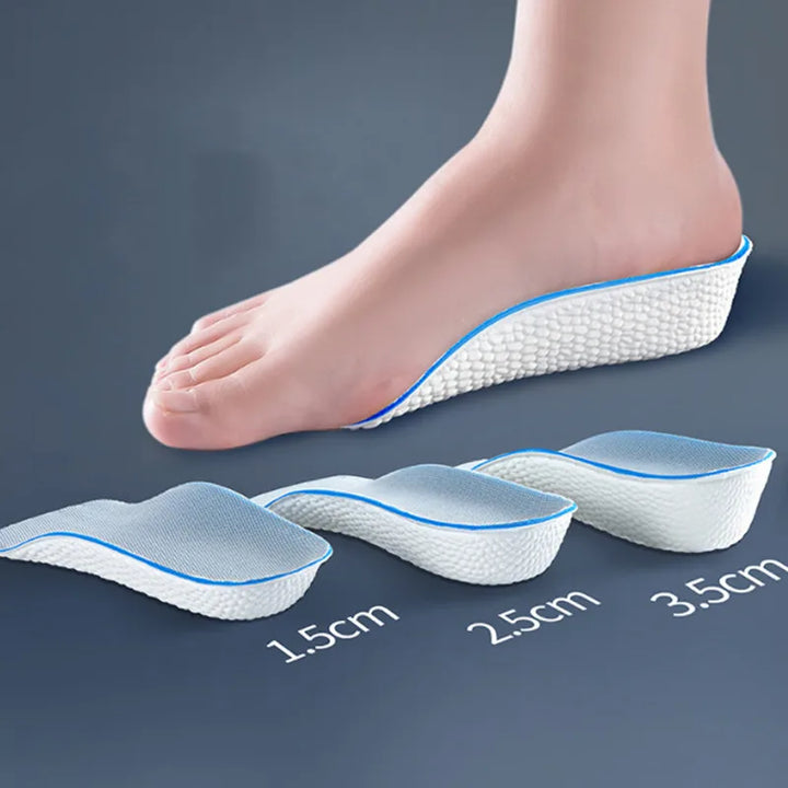 Unisex orthopedische inlegzool met onzichtbare hoogteverhoging voor comfort en betere houding.
