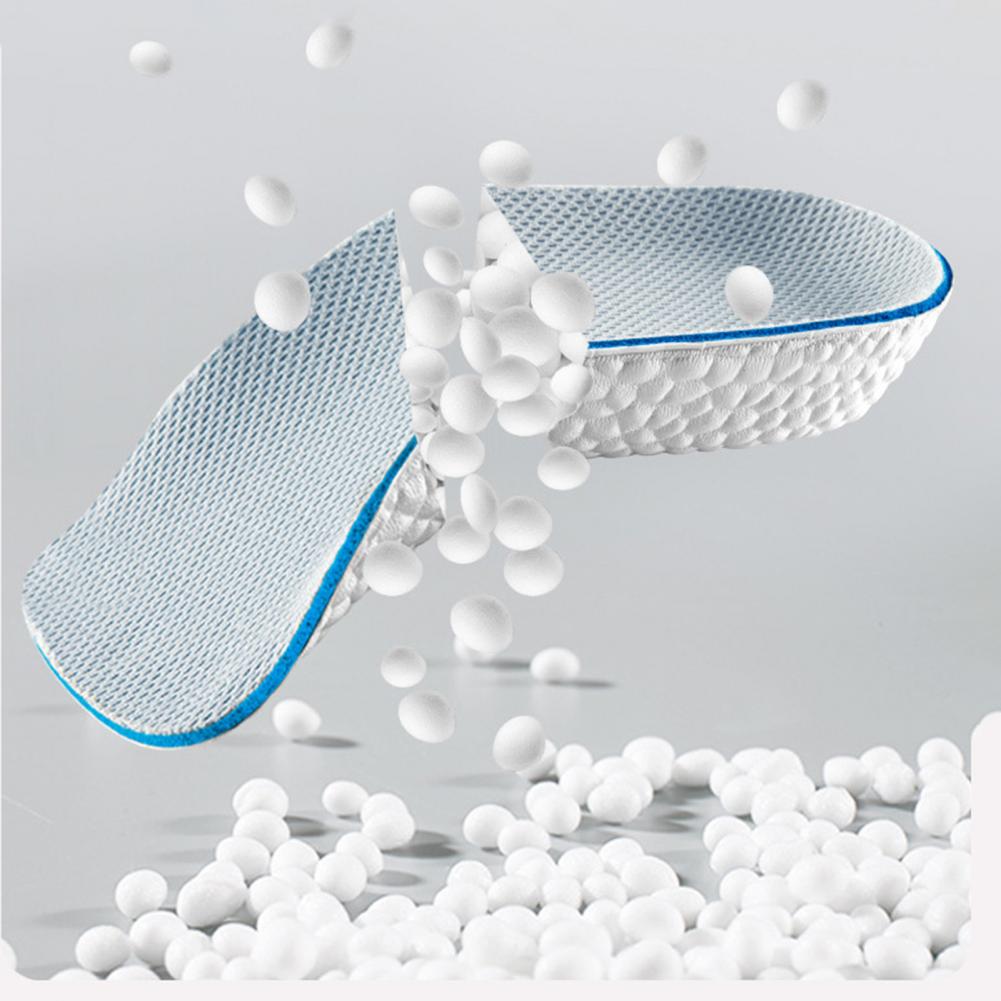 Unisex inlegzool met onzichtbare hoogte, orthopedische voetboogondersteuning en comfort voor voetverzorging.