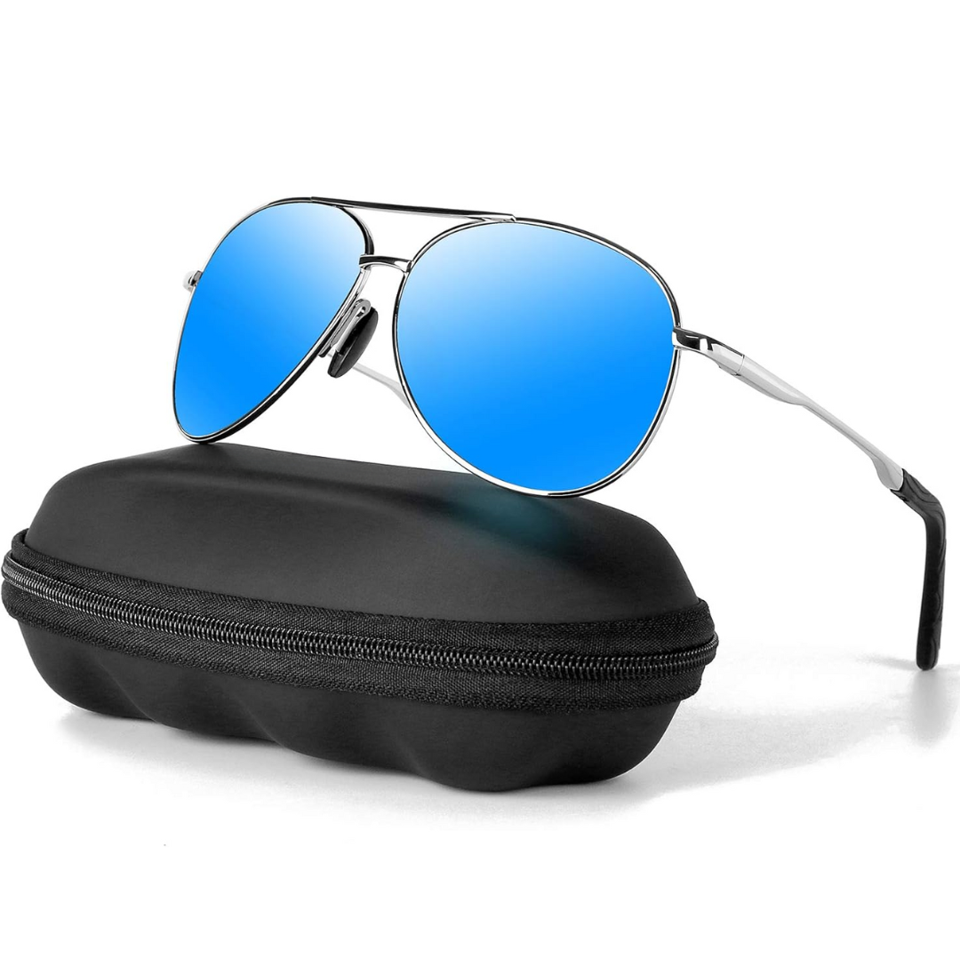 Stijlvolle gepolariseerde Aviator zonnebril 'Joey', perfect voor dames en heren, met UV-filter.