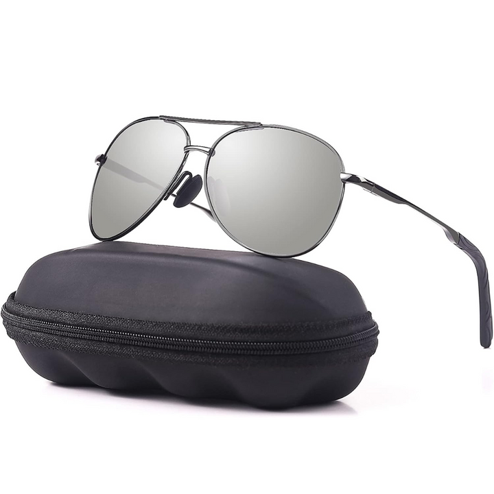 Premium 'Joey' Aviator zonnebril, ideaal voor buitenactiviteiten, met UV400 bescherming.