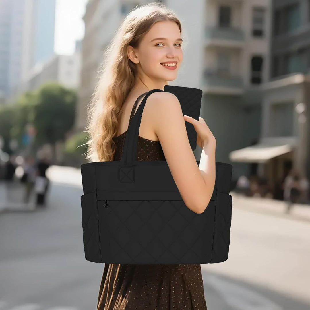 Selvara professionele unisex laptoptas, duurzame werktas met laptopvak voor dagelijks gebruik & reizen.