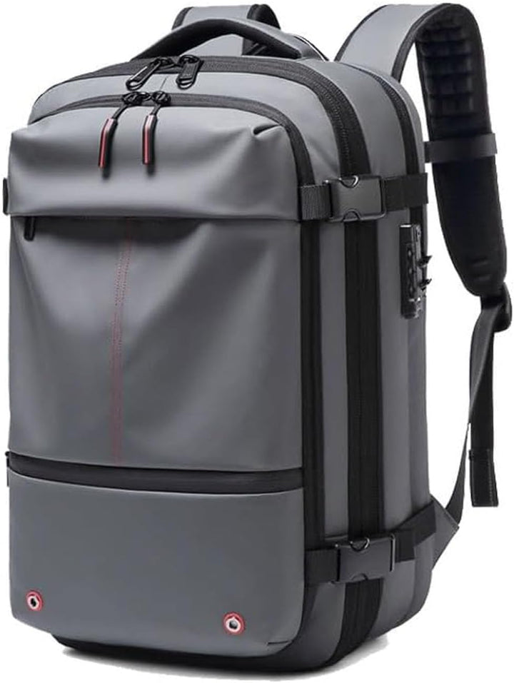 Stijlvolle unisex reisrugzak, expandable met compressie, ideaal voor avontuurlijke vakanties en citytrips.