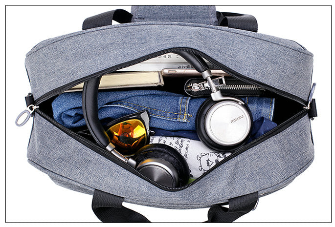 Functionele handbagage trolleytas van duurzaam nylon, geschikt voor internationale vliegreizen.
